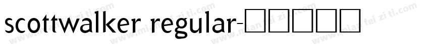 scottwalker regular字体转换
